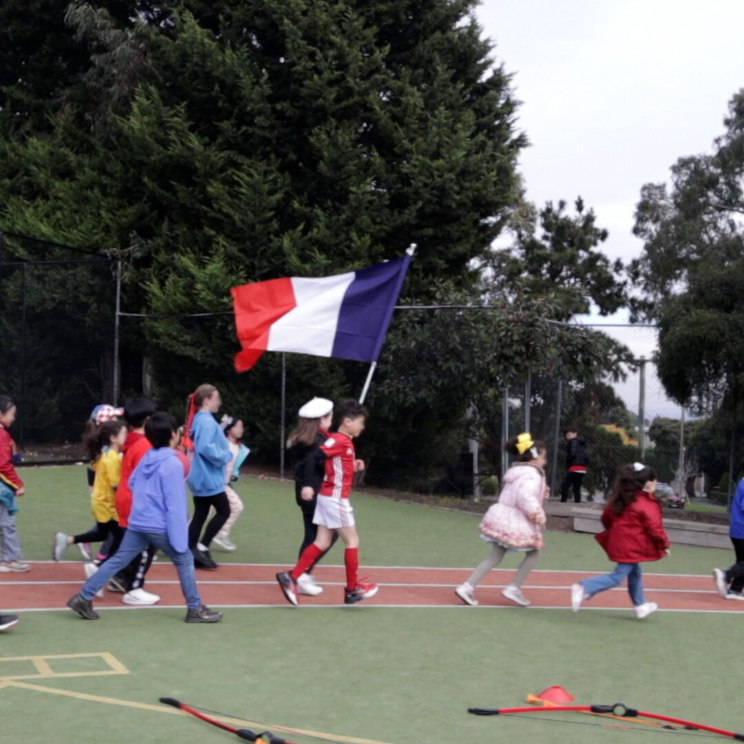 Olympic French Flag (Faces Blurred)