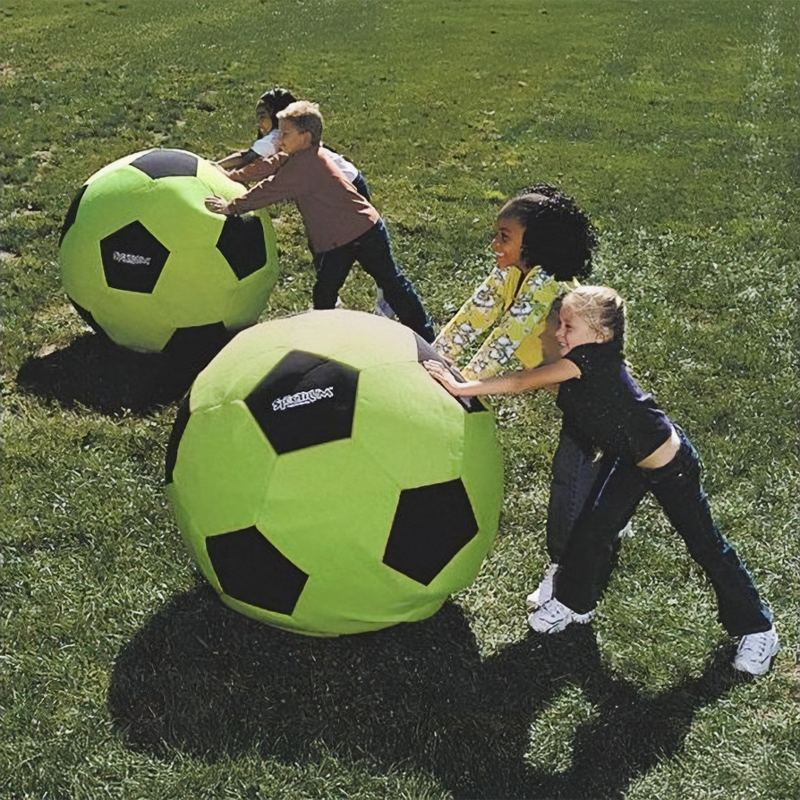 90cm Soccer Ball - Green Satin